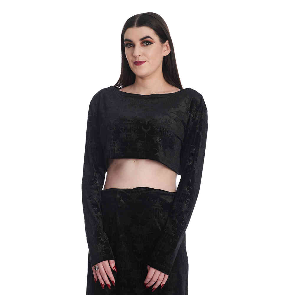 Banned - Chandelier Crop top - Black